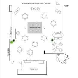 Wedding & Reception Banquet Small Floor Plan 